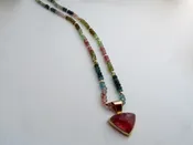 Clover: Handstrung Multicolored Tourmaline Necklace