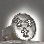 Bourbon Fleur d' Lys Ring size 5.5
