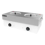 Extra Large Double Hybrid White Hard Wax Warmer - 10 Lb x 2 - (20 Lb Total)