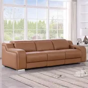 1116 Leather Power Reclining Sofa with Power Headrests By GU Furniture