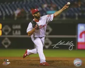 Adam Morgan Philadelphia Phillies Autographed MLB Baseball 8" x 10" Photo