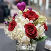 Hydrangea and roses