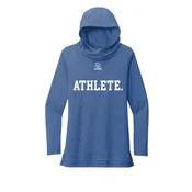 ARE YOU GONNA EAT THAT? (Black) - Womens Tri-Blend Long Sleeve Hoodie