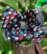 Girls Strike & Concho Hair Bow