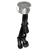 LED Deck Light - Landscape Light - Recessed In Ground Patio Kit - 10 Pc + Driver