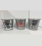 Galvanized Metal Bucket For Sale - 55 Oz Small metal Ice Buckets