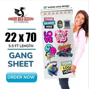 22 inch x 70 inch DTF — DRAGON BACK DESIGNS DTF Transfers & More