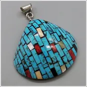 Blue Inlaid Shell by Charlotte & Percy Reano