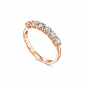 6 Brilliant Round Diamond Half Eternity Band