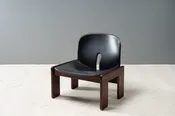 Scarpa 925 Rosewood & Black Leather Chair — RESIDE