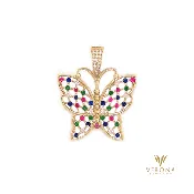 10Kt Gold Happy Butterfly Pendant