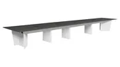 Array Conference Table 19.5ft W x 47in D with Power Data Grommets and Wire Management