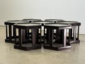 Hexagonal 'Domino' Side Tables by John Keal for Brown-Saltman — sputnik modern