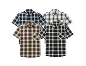 STYLE: 2002S-A Men’s Short Sleeve One Pocket Plaid Shirt