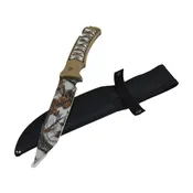 12″ Full Tang Hunting Camping Knife – Tree White Camouflage
