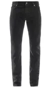 6 PKT SLIM ACID WASH DENIM PANTS - BLACK