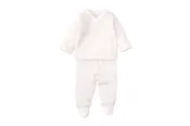 2PC Kissy Pointelle Cross Tee / Pant Set