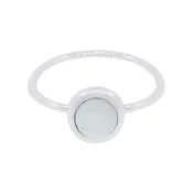 10505<br>ring round 7mm MOTHER OF PEARL  .925