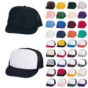 100 Lot Trucker Baseball Hats Caps Foam Mesh Blank Adult Youth Kids Wholesale Bulk