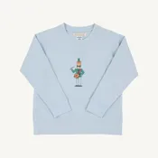 Cassidy Comfy Crewneck Boys French Terry - Buckhead Blue/Drummer Boy by The Beaufort Bonnet Company