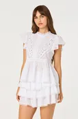 Jenny Eyelet Flutter Sleeve Top