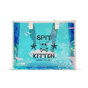 Spit Kitten Holographic Beach Tote Bag — Homer Sapiens: A New Genius of Species