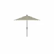 11' Auto Tilt Silver Linen Umbrella