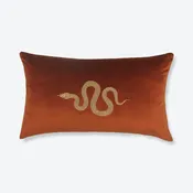 Amber Snake Lumbar Cushion Cover