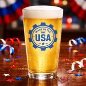 Coho- Bulk Custom Printed 16oz Pint Glass Made in the USA