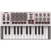Akai MPKMINI4W Mini Keyboard and Drum Pads, White
