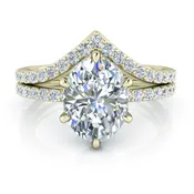 14k Yellow Gold Contour Diamond Band #GTJ3959-dwb-14y