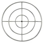 36" Stainless Steel Triple Fire Pit Ring Burner