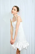 Priscilla - Mini Veil With Satin Bow — NK Bride
