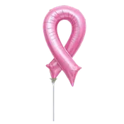 14" Airfilled Pink Cancer Ribbon