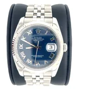 Rolex Datejust 116234 – 36mm Blue Dial Fluted Bezel Watch — David Reynolds Jewelry and Coin