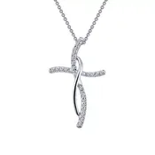 0.24 CTW Cross Pendant Necklace