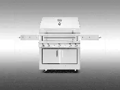 K750HS Hybrid Fire Freestanding Grill with Side Burner