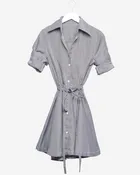 Sabrina - Black and White Twill