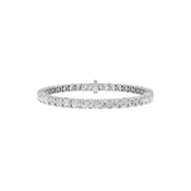 11Cttw Round Shaped Lab Grown Diamond Tennis Bracelet in 14K Gold (F/VS)