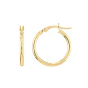 10K Yellow Hoop Earrings