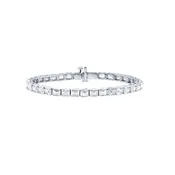 13 Carat Emerald Cut Diamond Tennis Bracelet