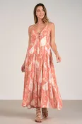 Elan Coral Rio Print Dress