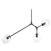 Cherry Blossoms Black Chandelier by Matteo Lighting