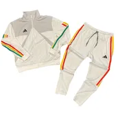 Adidas MEN’S 3STRIPE M TIRO CB NP TT TRACKSUIT- WHITE GREY ONE / BLACK/MULTI COLOR