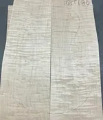 Flame Figured Maple Carve Top | HPCT180 | 1" x  15.5" x 20.25"