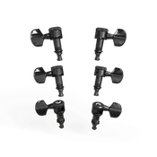 D'Addario Auto-Trim Locking Tuning Machines 3 Per side, Black