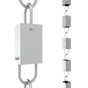 Square Link Rain Chain (Gray)