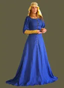 14th-15th c. Womens Linen ‘Lancelot du Lac’ Cotehardie