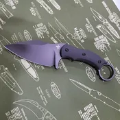 Borka Blades SRambit Black G10 Fixed Blade Knife 3.5" M390 PVD Blade