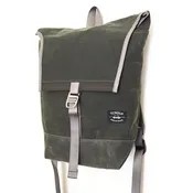Flap Pack Olive Waxed Canvas
